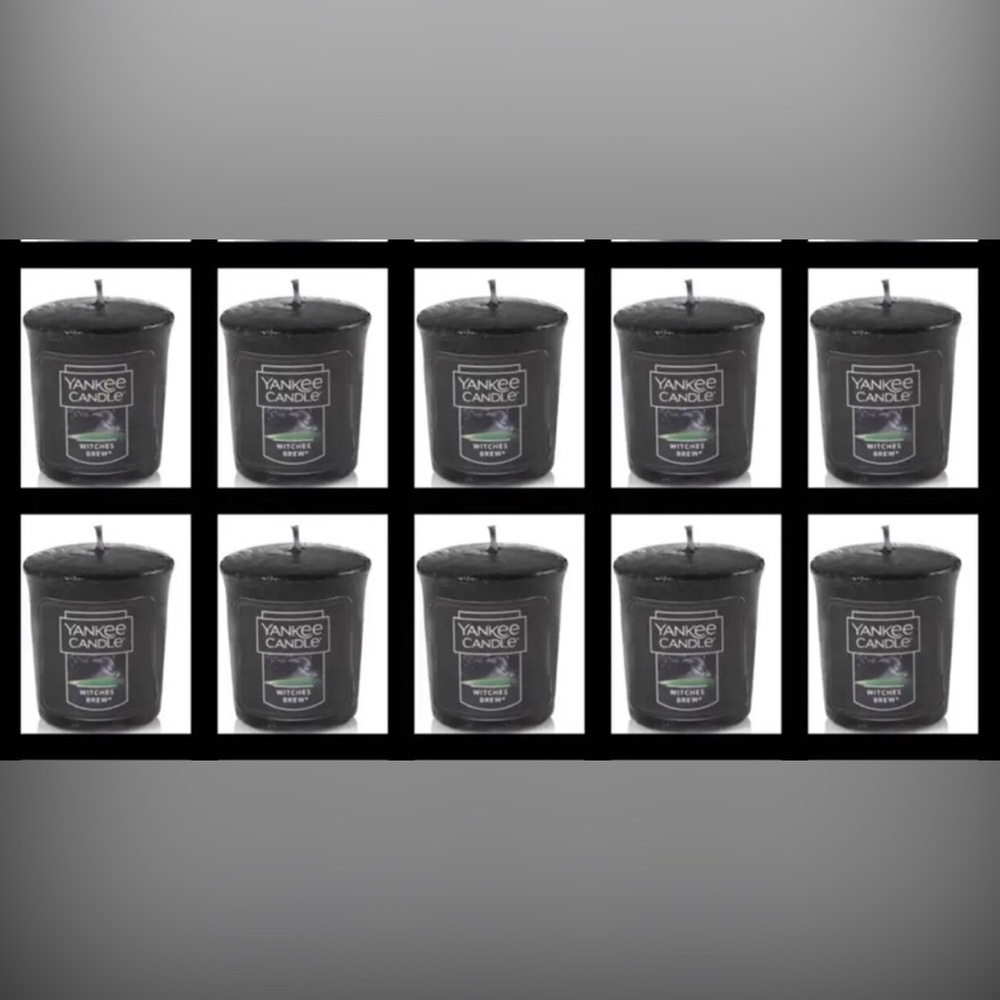 10 Yankee Candle Black Votive Candle - Witches' Brew